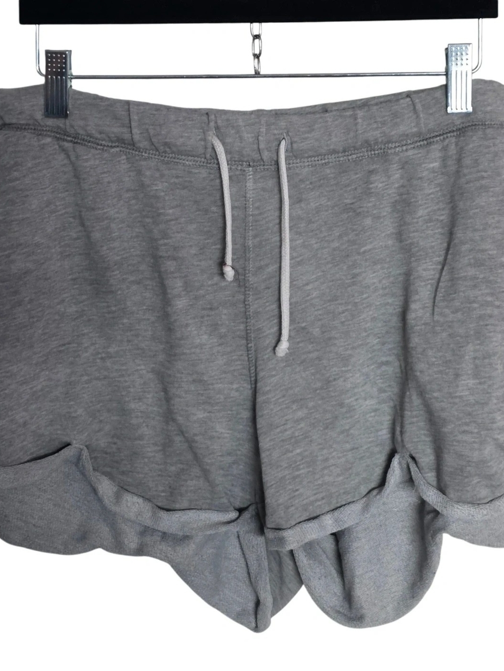 Women's Gray Drawstring Lounge Shorts